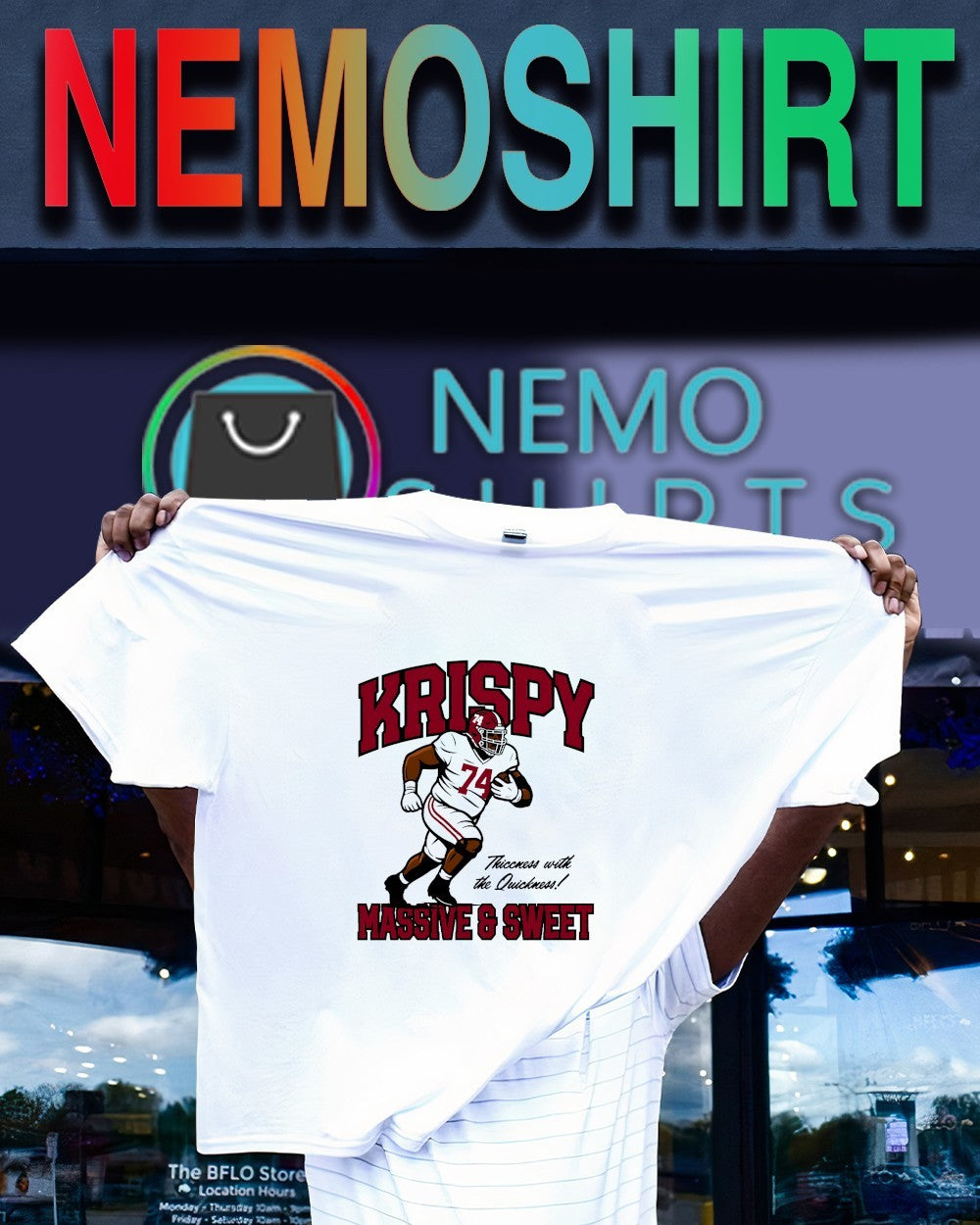 Krispy massive and sweet thiccness with the Quickness shirt