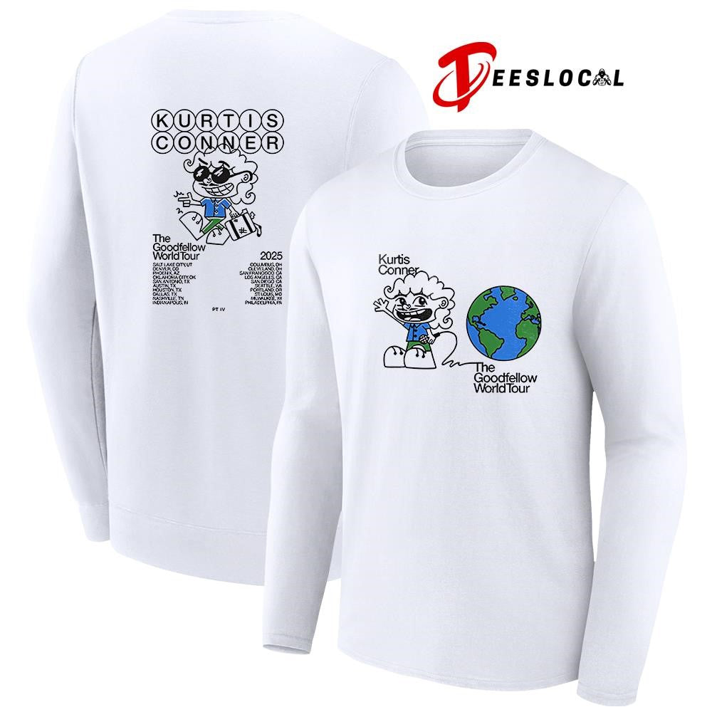 Kurtis Conner The Goodfellow world tour cities art shirt