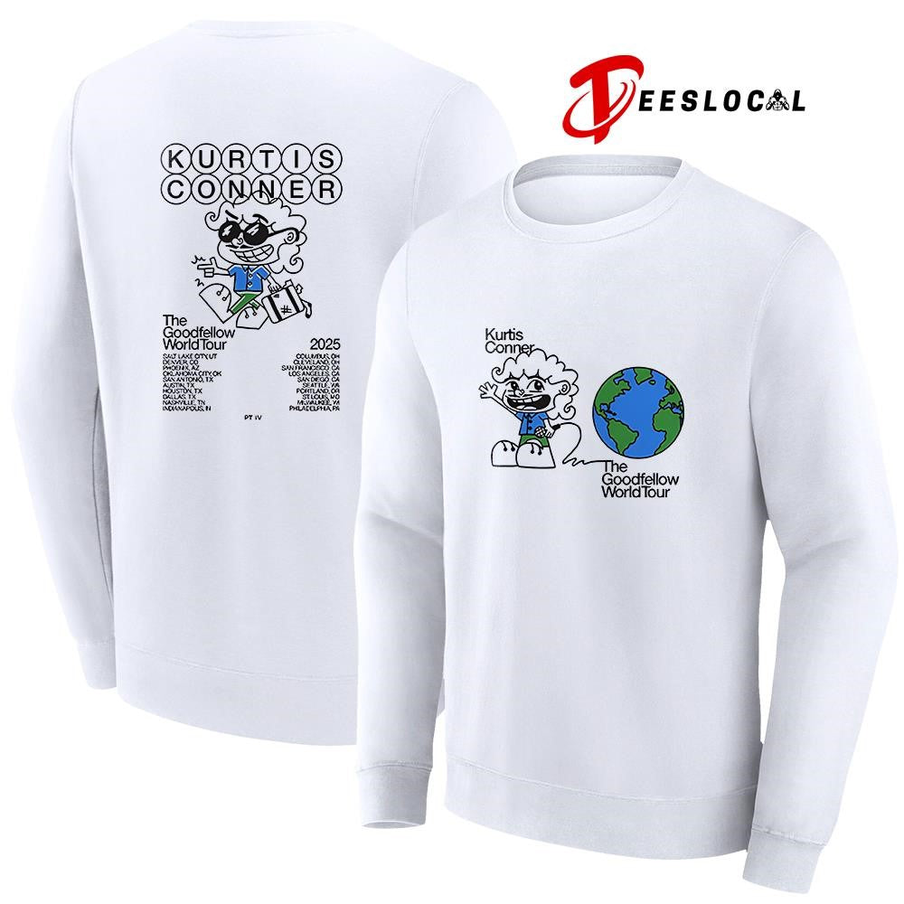 Kurtis Conner The Goodfellow world tour cities art shirt