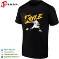 Kyle Harrison San Francisco Giants 52 pitching motion shirt