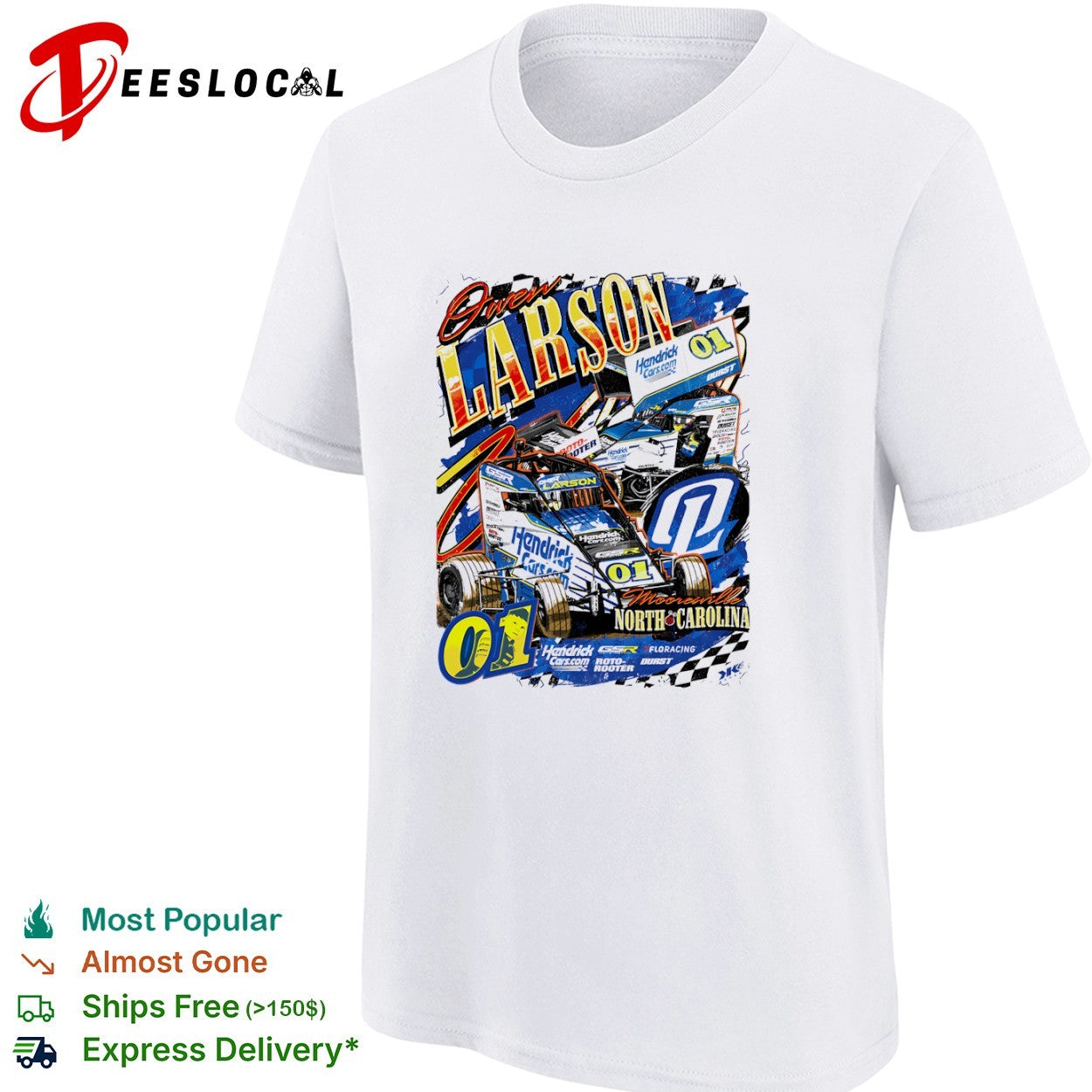 Kyle Larson sprint car racing Mooresville North Carolina shirt