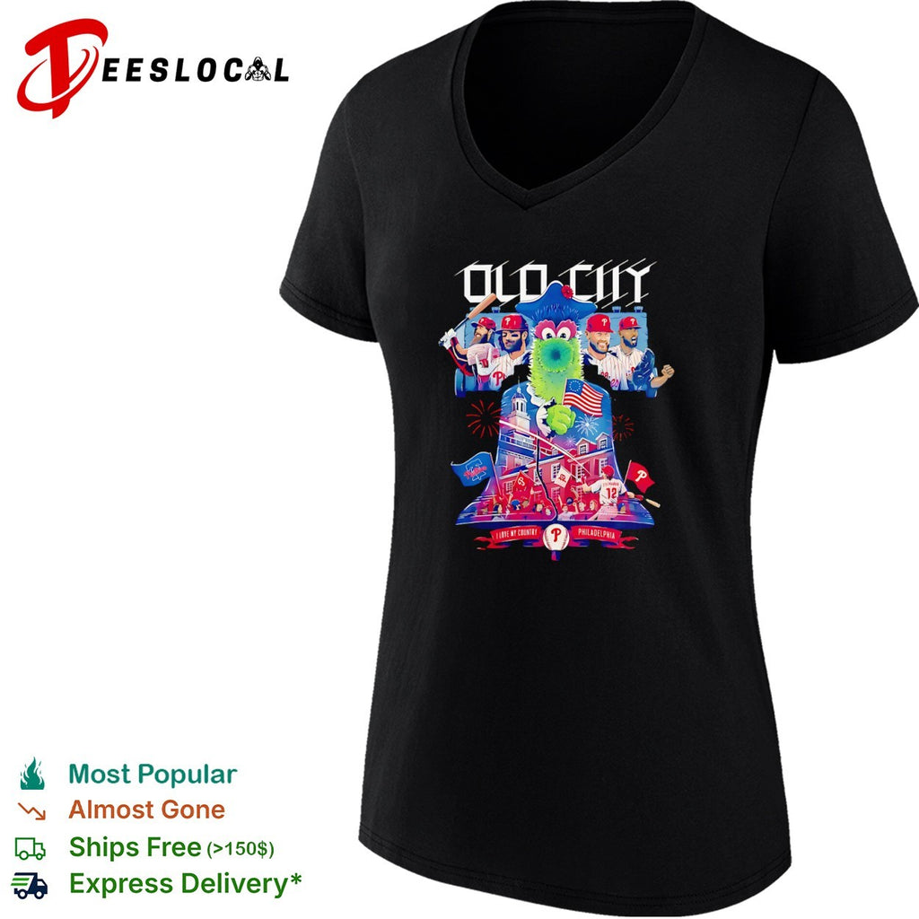 Kyle Schwarber Bryce Harper Trea Turner Philadelphia Phillies Old City I Love My shirt