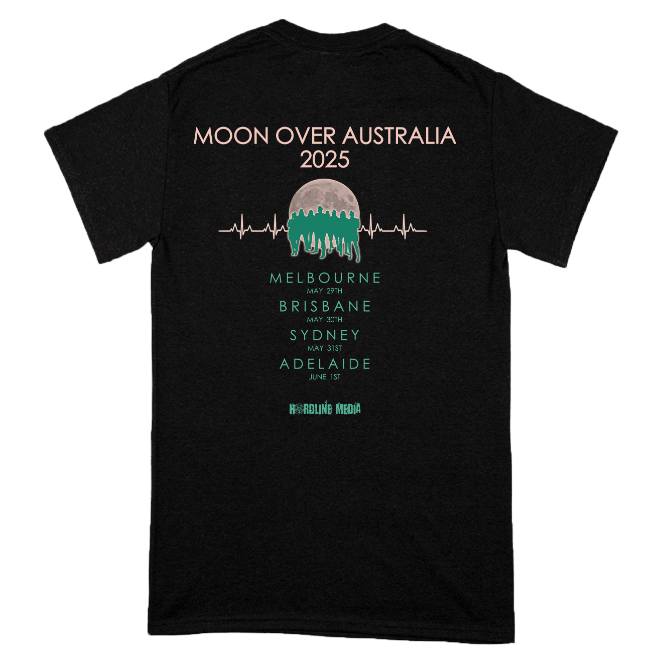 Night Flight Orchestra "Moon Over Australia 2025 Tour" T-Shirt Hoodie, Sweatshirt | CiraTrend.com (Image 2)