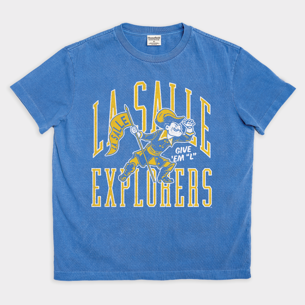 La Salle Explorers Fight Song Vintage Heavyweight Tee