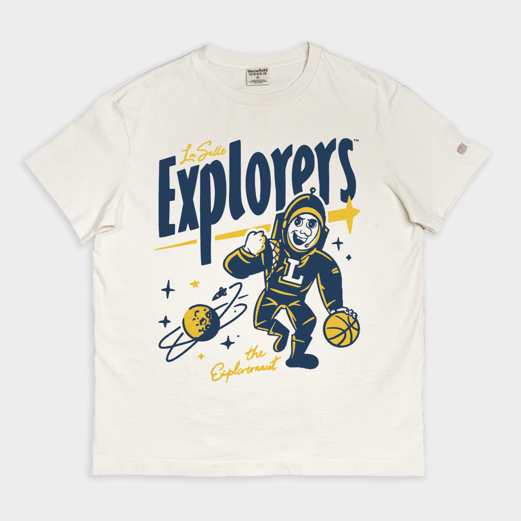La Salle Explorers Explorernaut Vintage Heavyweight Tee