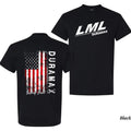 LML Duramax Mens With American Flag T- Shirt, Cotton Fabic Soft Top for Men and Women, Pullover for Daily Wear Hoodie,...