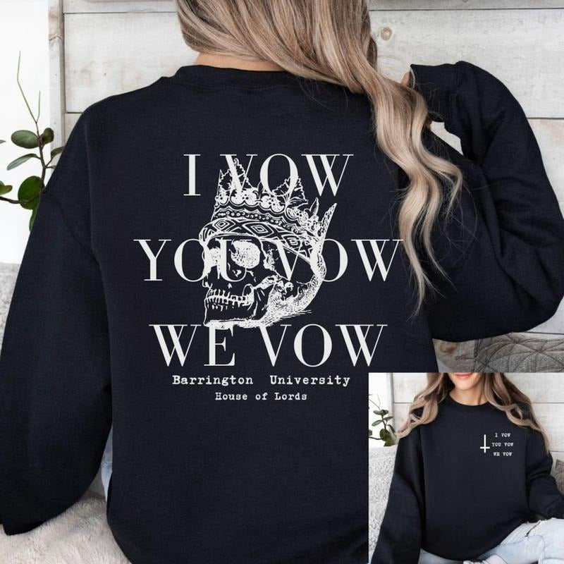 LORDS Series crewneck, I Vow You Vow We Vow, Lords, Bookish Merch, Books, Dark Romance, Booktok T-Shirts, Hoodie, Sweatshirt