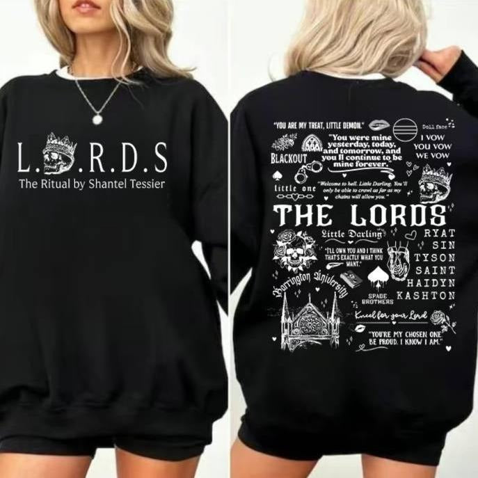 LORDS Sweatshirt, Ritual, Sinner, Sacrifice, Shantel Tessier Products, Smut Book T-Shirt, Barrington College, The Lords...