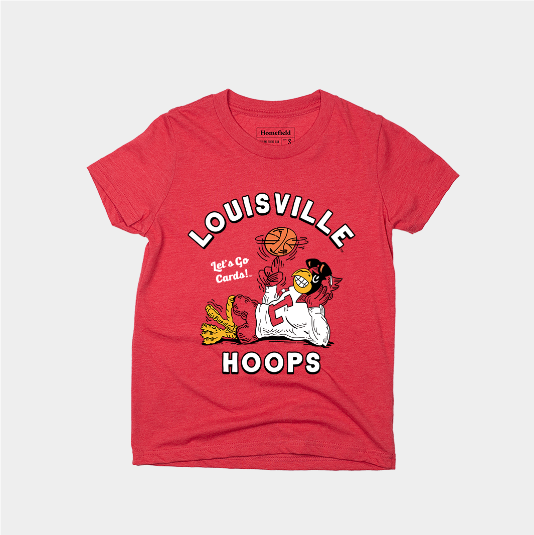 Retro Louisville Hoops Youth Tee Style001