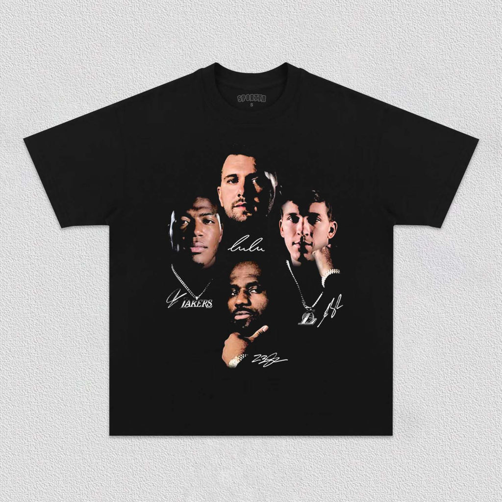 LUKA & JAMES & AUSTIN & RUI LAKERS TEE Hoodie, Sweatshirt | CiraTrend.com (Image 2)