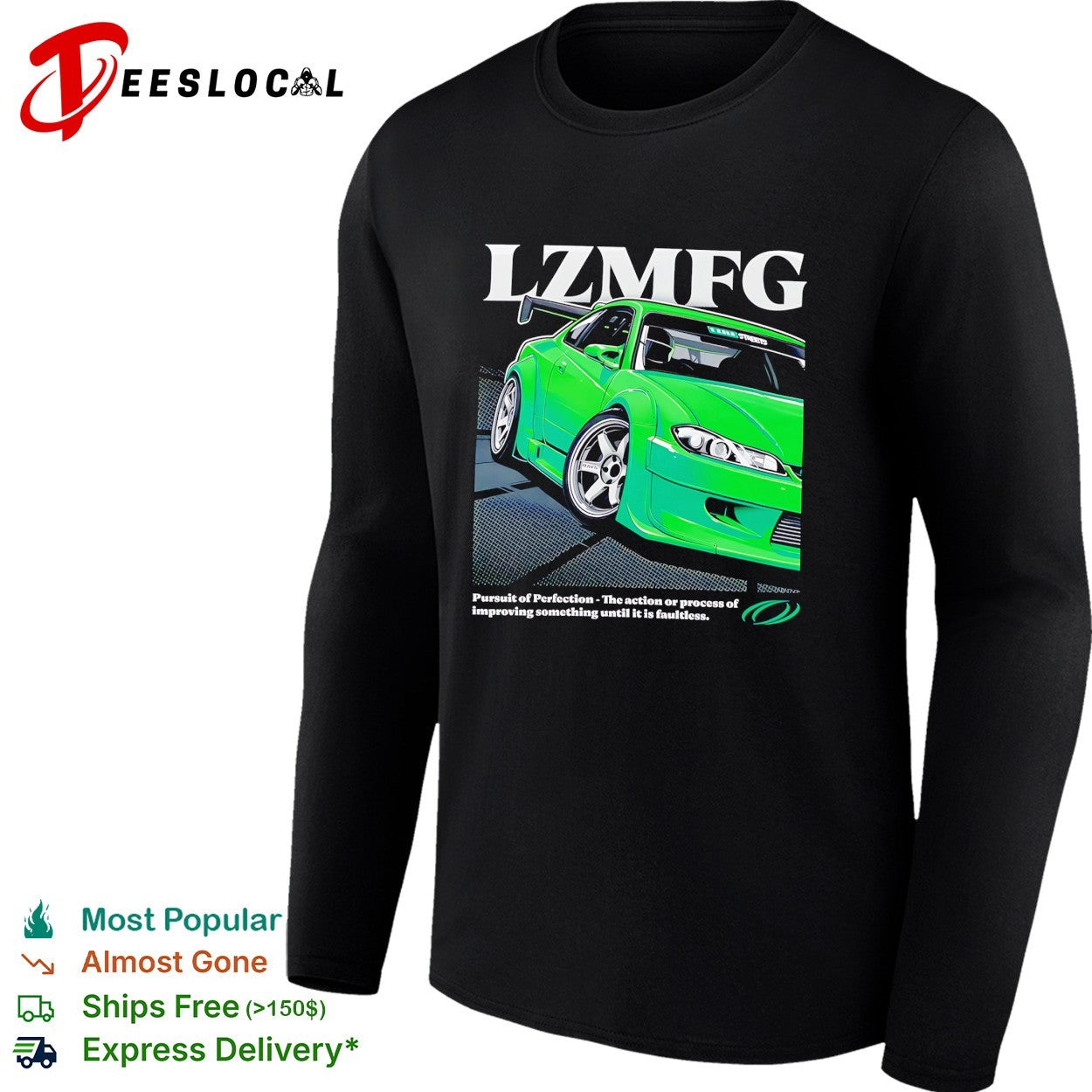 LZMFG Nissan Silvia black shirt