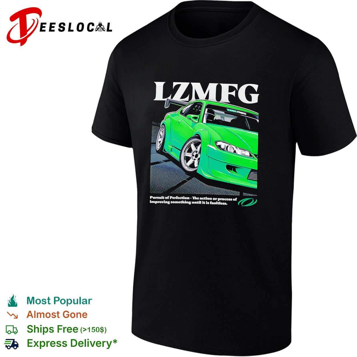 LZMFG Nissan Silvia black shirt