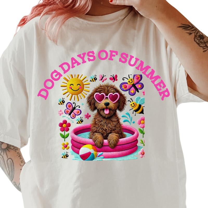 Labradoodle Dog Days of Summer Shirt ~ Unisex Apparel Relaxed Fit Printed In The USA Clothing Womenswear Casual Comfort...