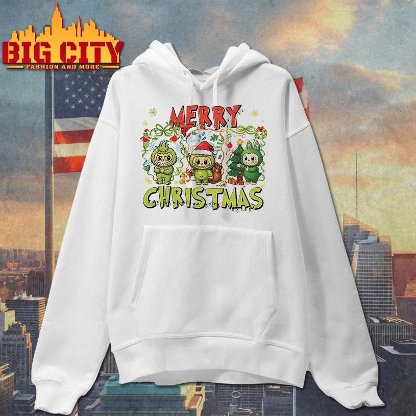 Labubu Monster Merry Christmas shirt
