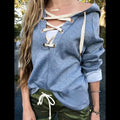 Lace Up Gray Pullover T-Shirts, Hoodie, Sweatshirt | CiraTrend.com