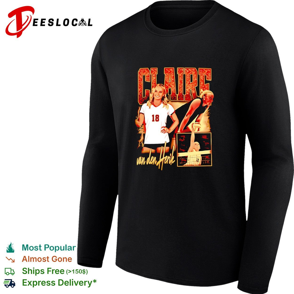 Laire Van Den Herik volleyball player 18 shirt
