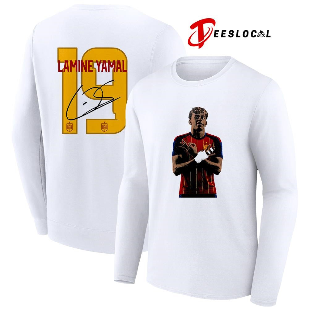 Lamine Yamal World Cup name and number signature shirt