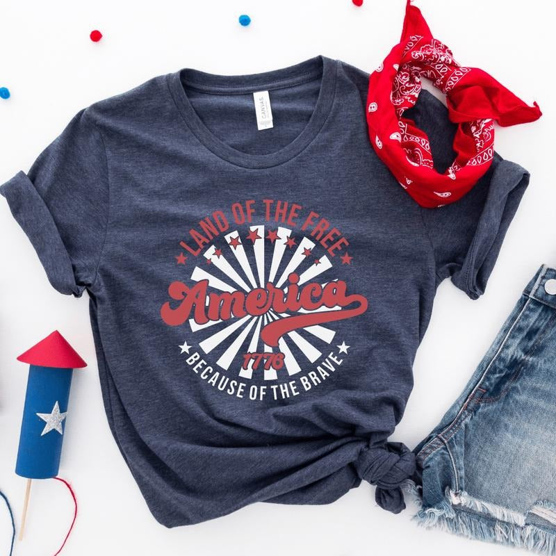 Land Of The Free Soft Graphic Tee Hoodie, Sweatshirt | CiraTrend.com