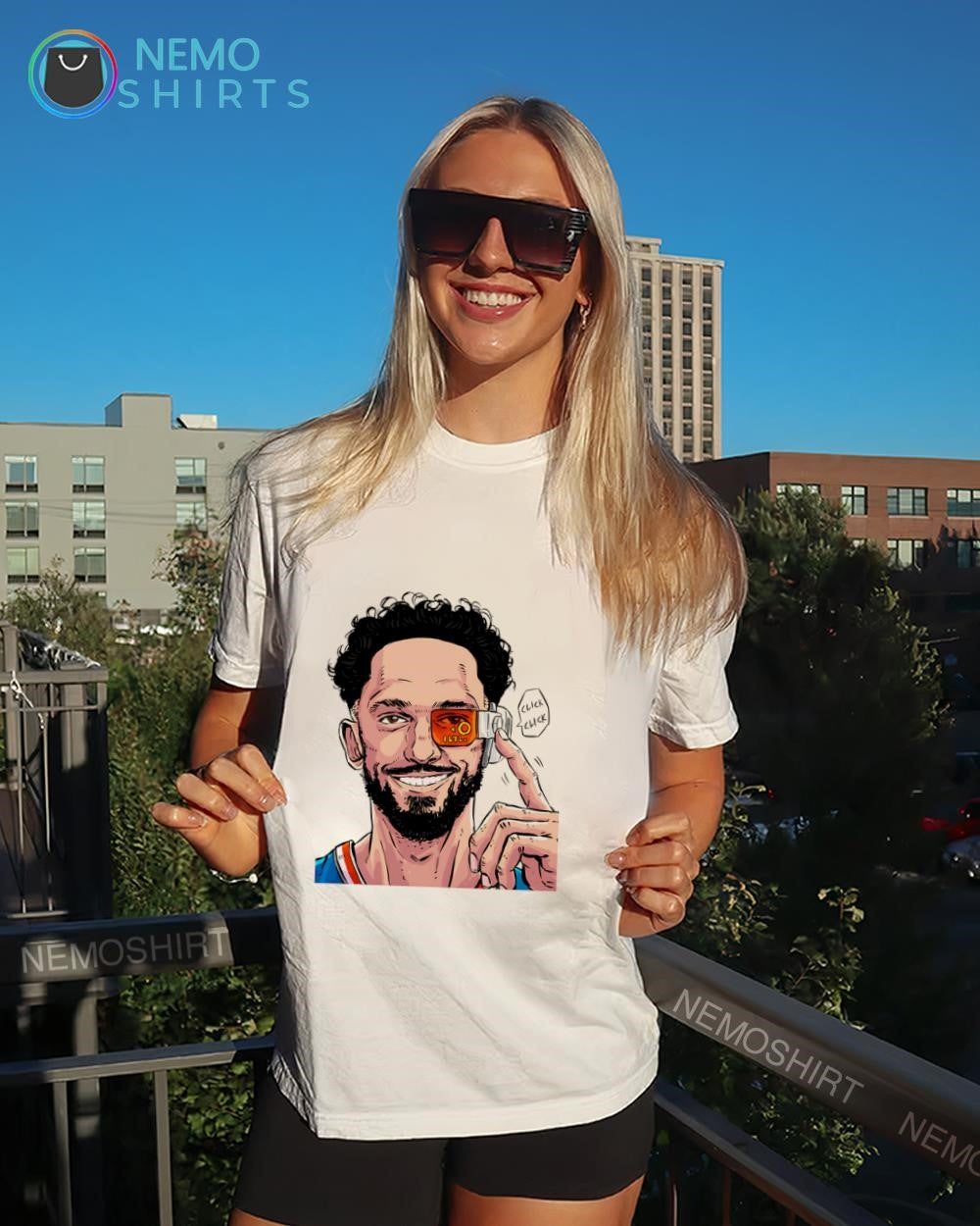Landry Shamet Knicks player futuristic scouter anime Dragon Ball Z shirt