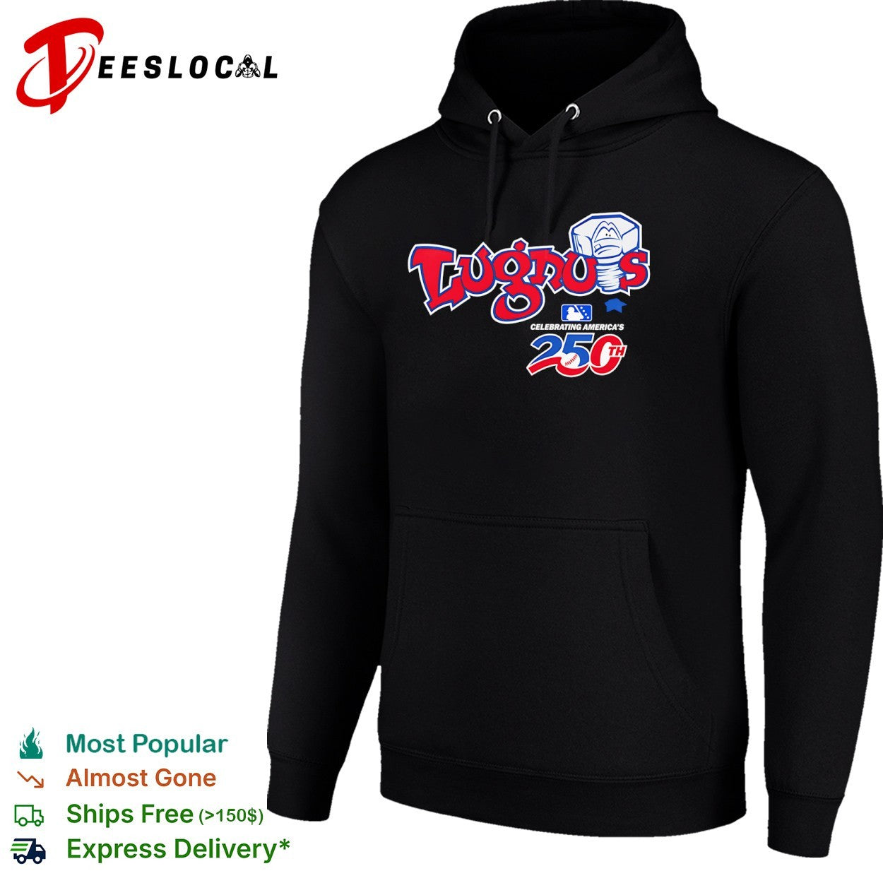 Lansing Lugnuts Celebrating Americas 250th shirt