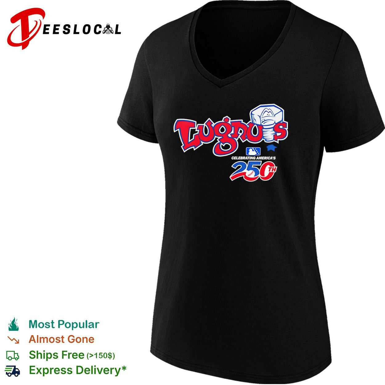 Lansing Lugnuts Celebrating Americas 250th shirt