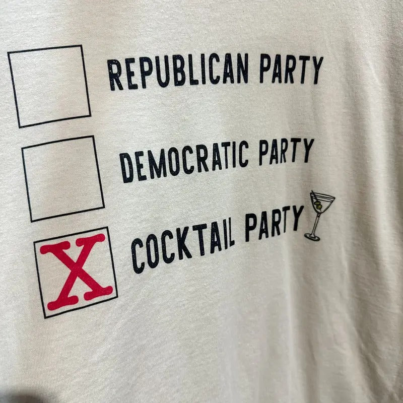 Large Tan Cocktail Party Tee Hoodie, Sweatshirt | CiraTrend.com