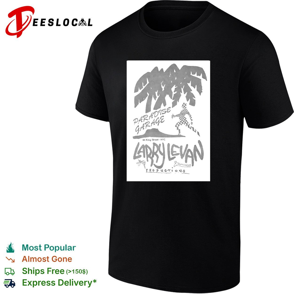 Larry Levan Paradise Garage King Street productions shirt