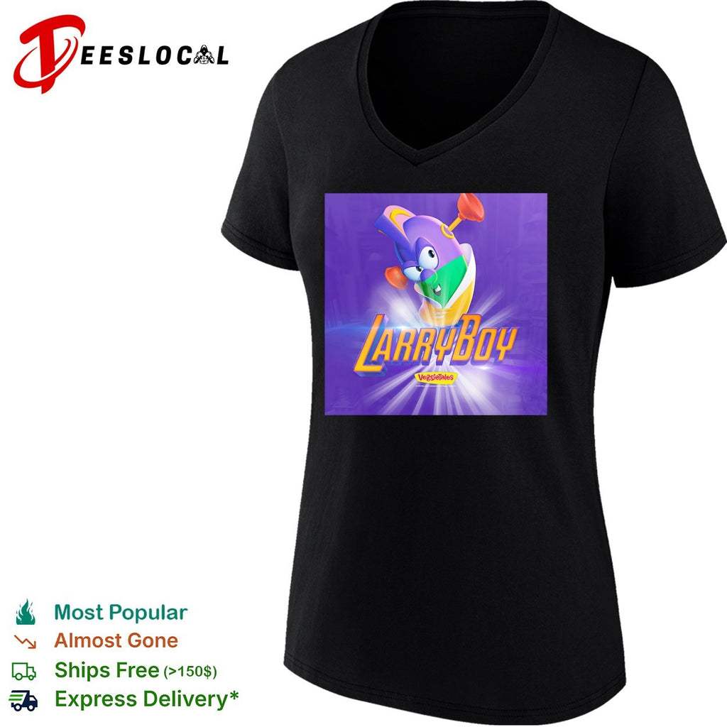 LarryBoy VeggieTales logo character superhero shirt