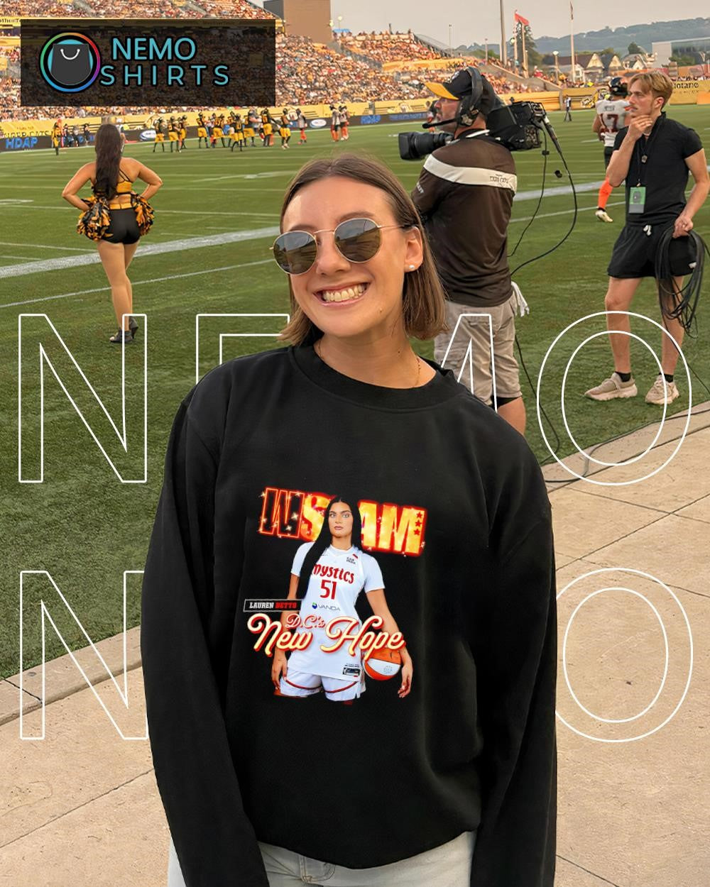 Lauren Betts Washington Mystics player D.C.’s New Hope shirt