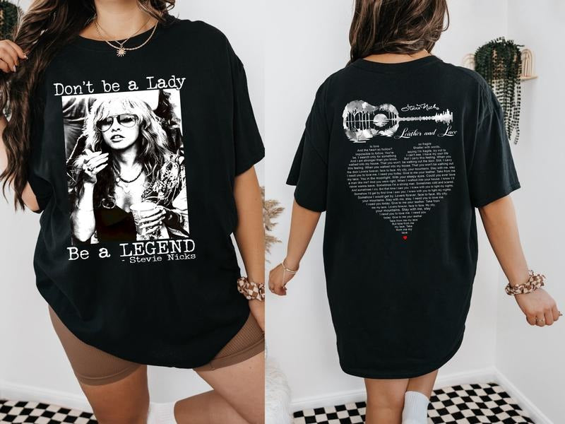 Leather and Lace Stevie Nicks Shirt, Stevie Nicks Lyric Shirt Hoodie, Sweatshirt | CiraTrend.com
