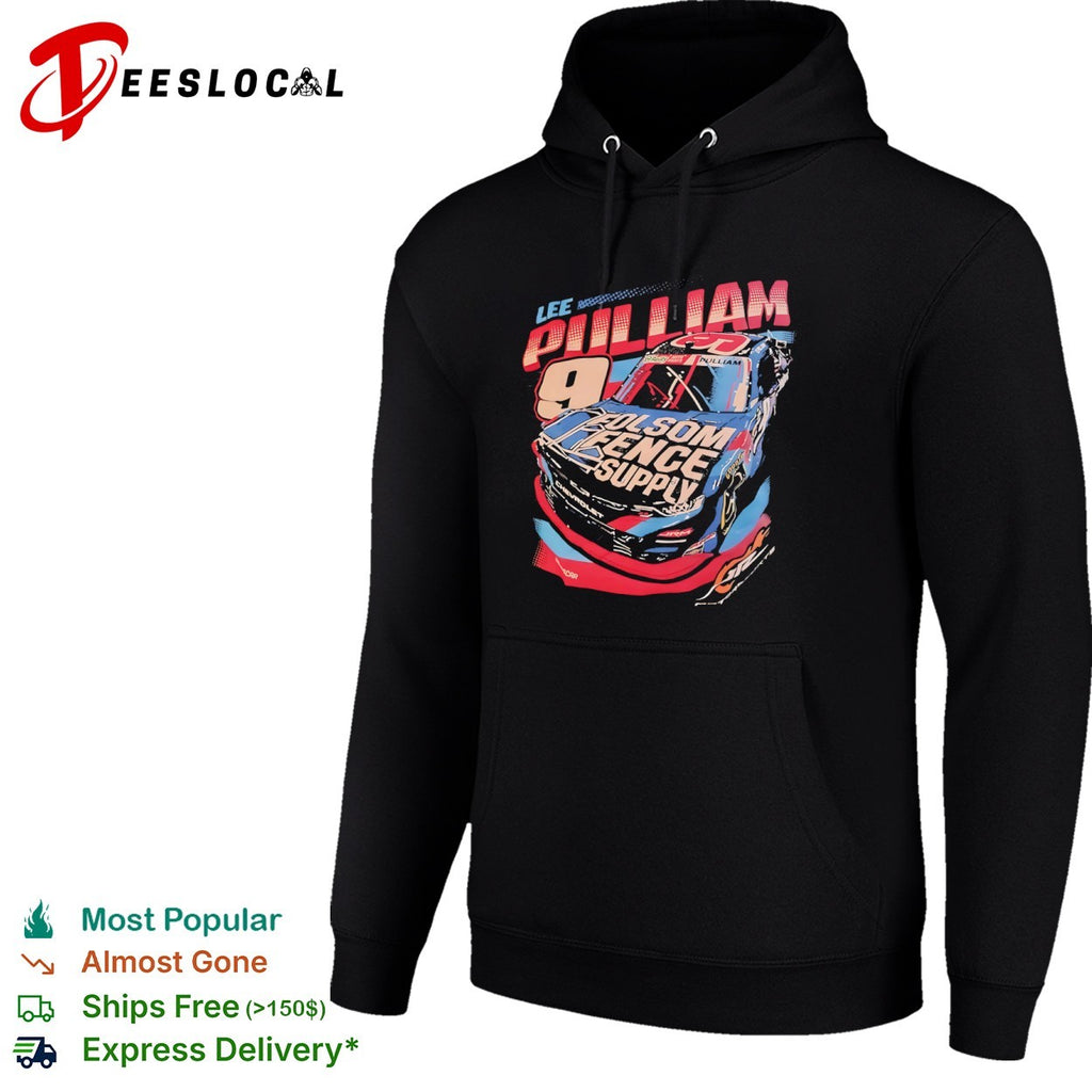 Lee Pulliam 9 Chevrolet NASCAR Folsom Fence Supply OReilly Auto Parts racing shirt