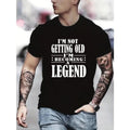 Legend Graphic T-shirt - Bold Letter Print, Short Sleeve Crew Neck - Lightweight Casual Tee for Summer Outdoor Adventures...