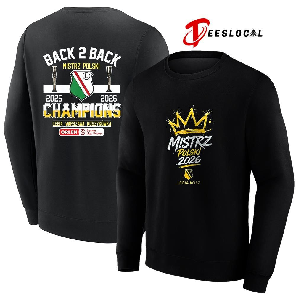 Legia Warsaw Mistriz Polski basketball Polish champions graphic shirt