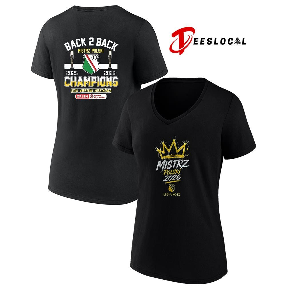 Legia Warsaw Mistriz Polski basketball Polish champions graphic shirt