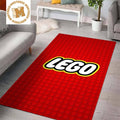 Lego Classic Logo In Signature Red Board Background Area Rug Home Decor