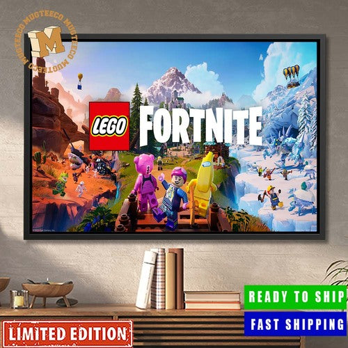 Lego Fortnite Arriving In Fortnite On December 7 2023 Home Decor Poster Canvas