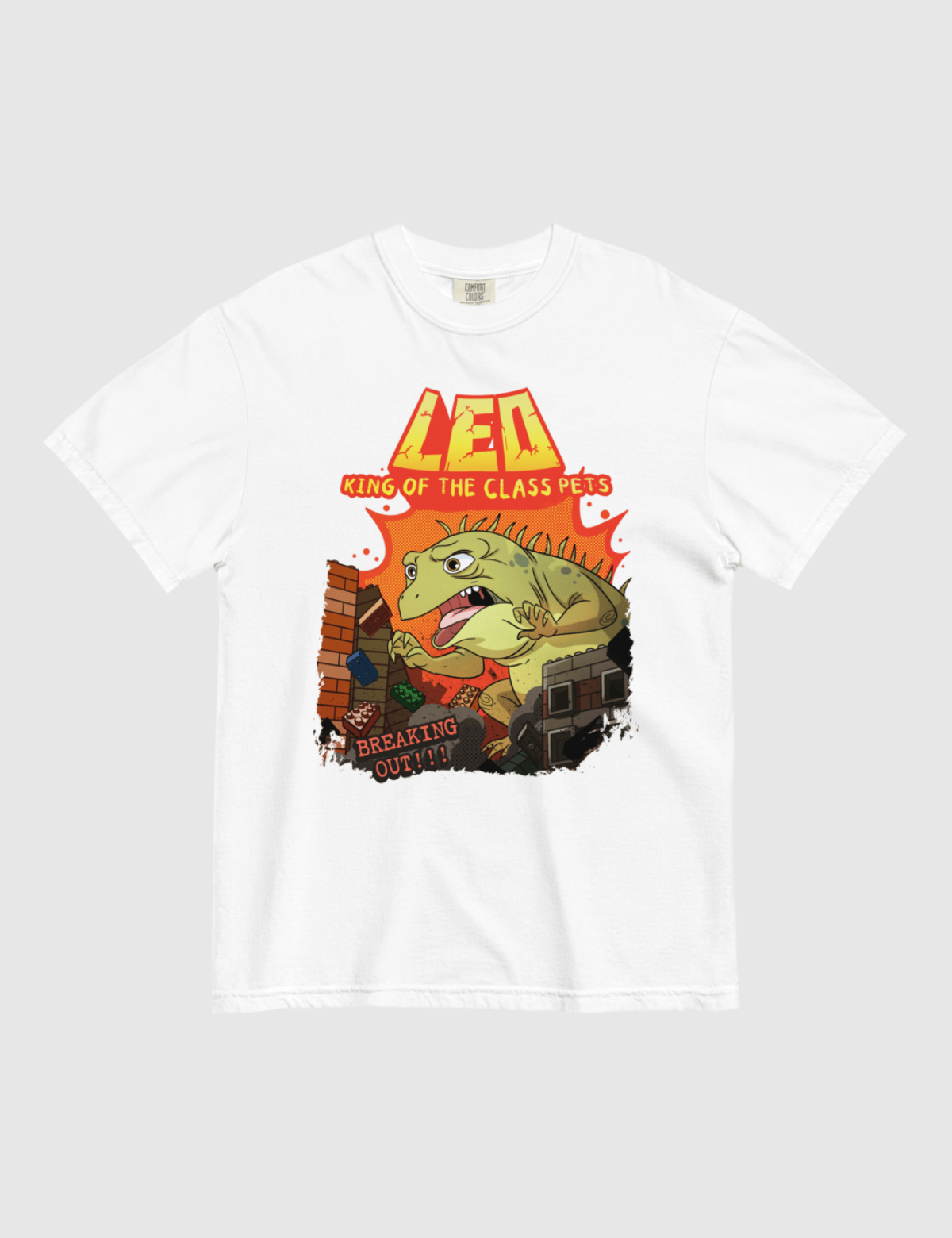 Leo Breaking Out Unisex T-Shirt [White] Hoodie, Sweatshirt | CiraTrend.com (Image 1)