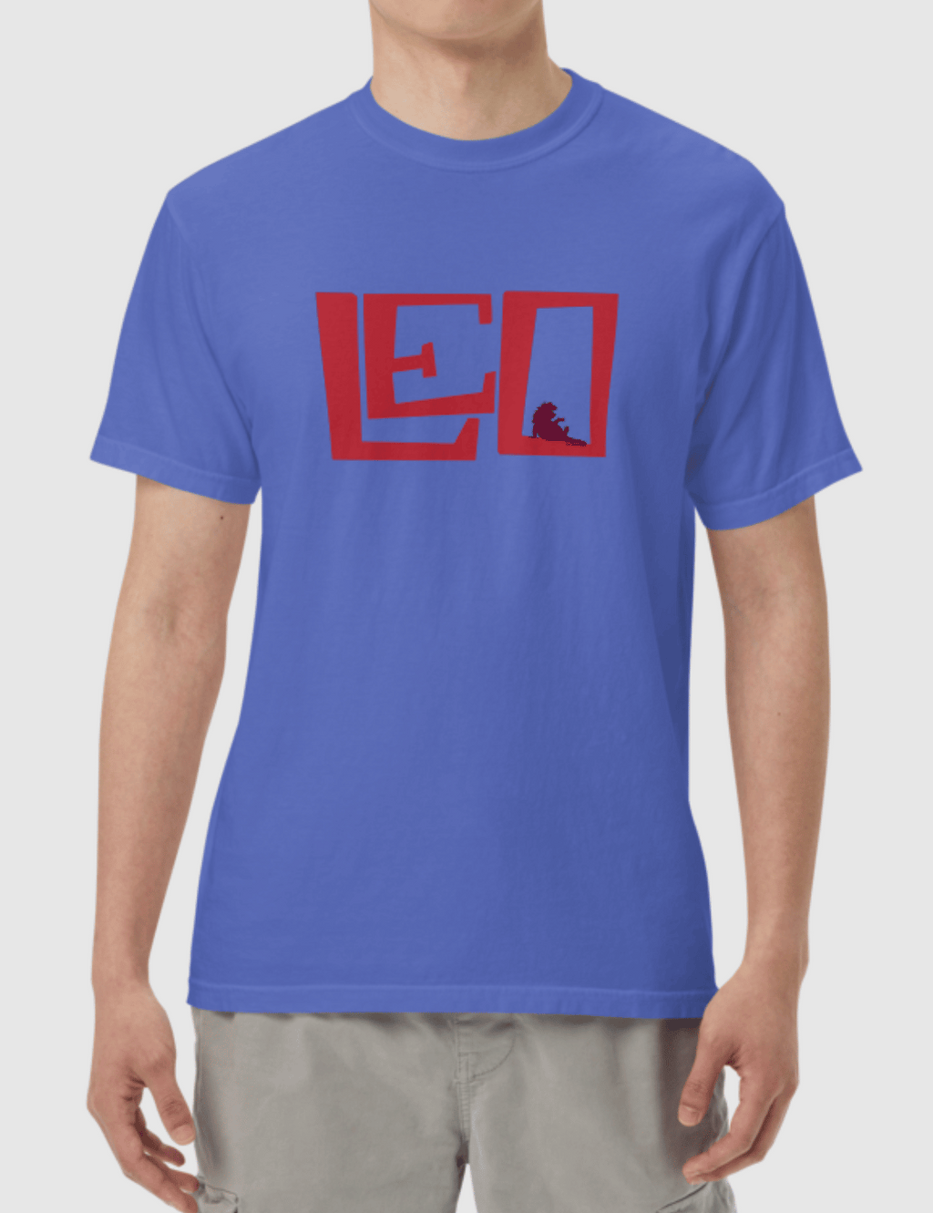 Leo Unisex Logo T-Shirt [Blue] Hoodie, Sweatshirt | CiraTrend.com (Image 4)
