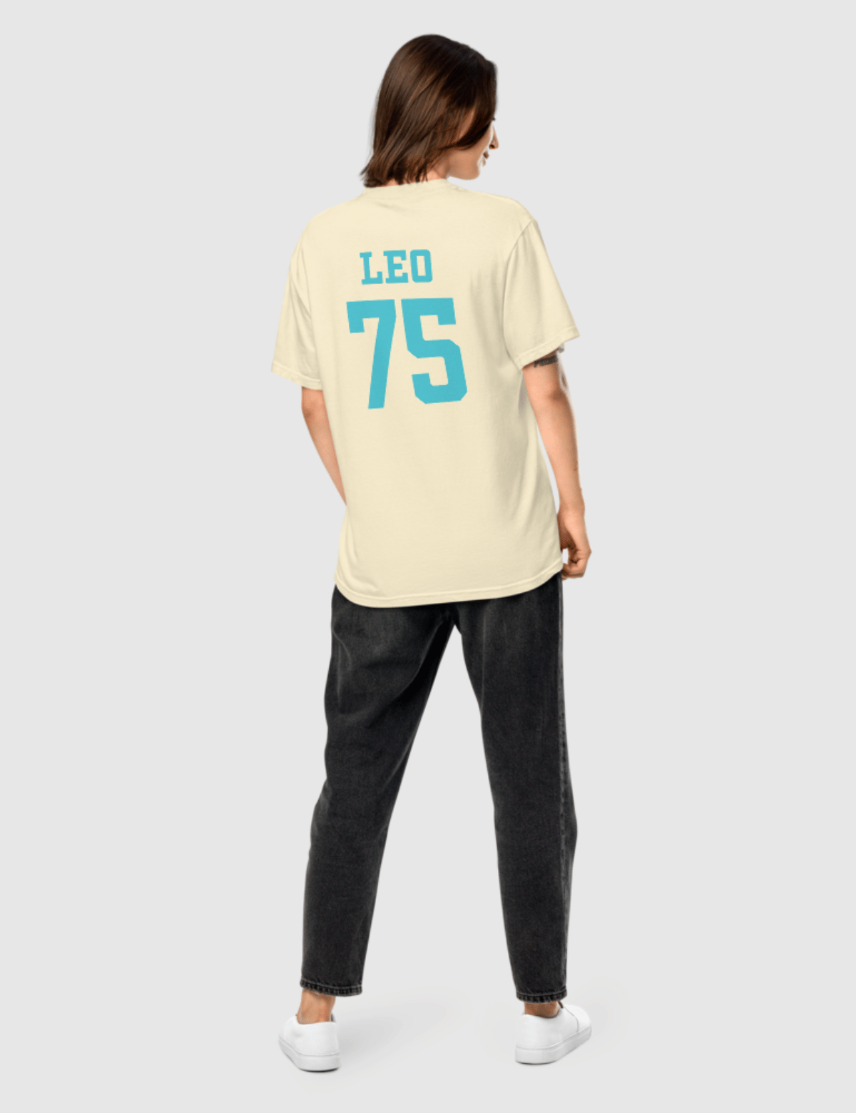 Leo Unisex Logo T-Shirt [Tan] Hoodie, Sweatshirt | CiraTrend.com (Image 2)