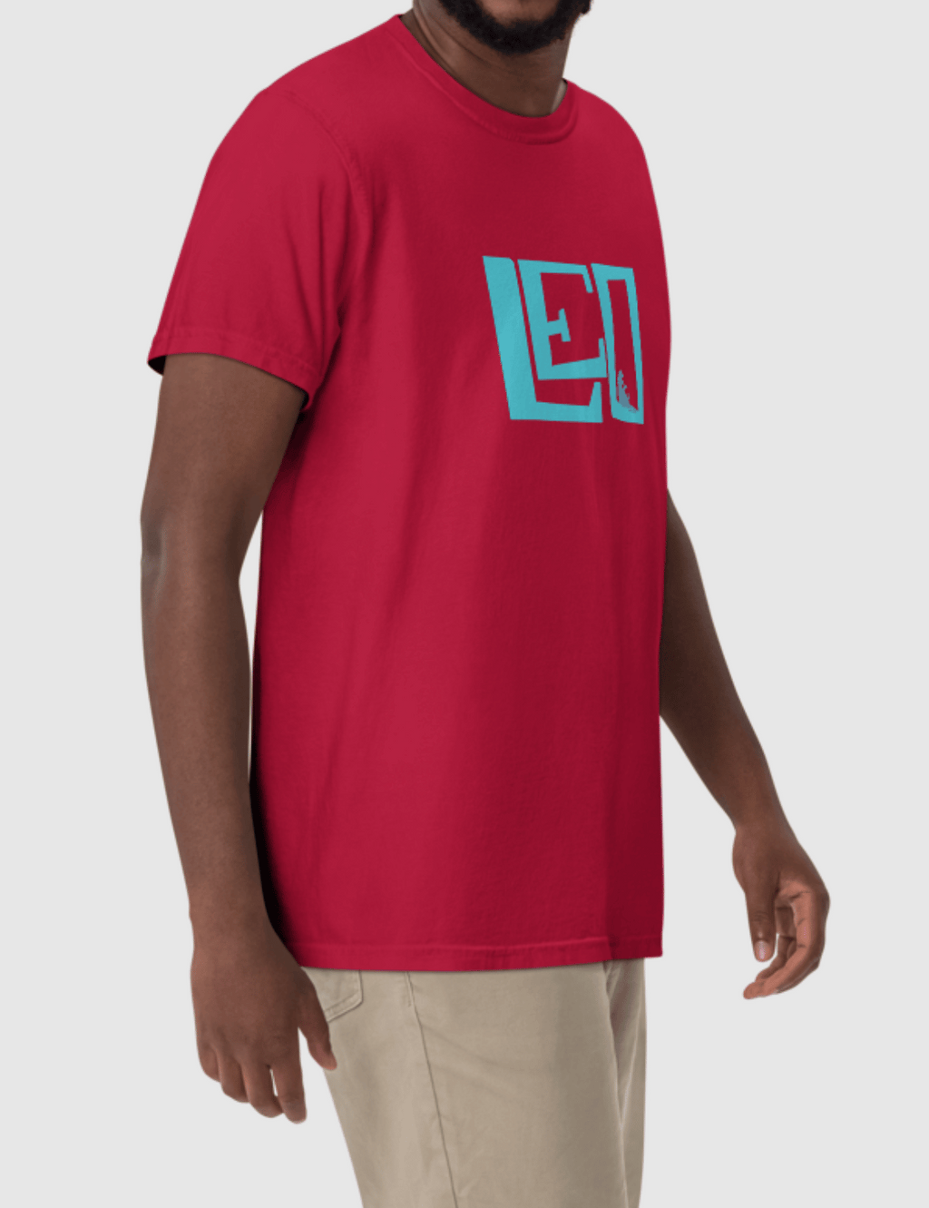 Leo Unisex Logo T-Shirt [Red] Hoodie, Sweatshirt | CiraTrend.com (Image 4)