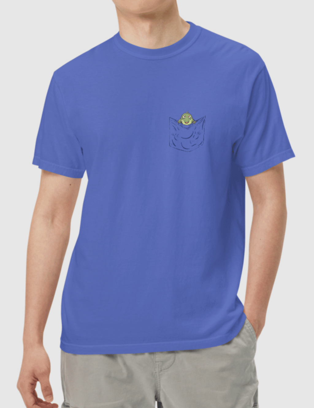 Leo Pocket Unisex T-Shirt [Flo Blue] Hoodie, Sweatshirt | CiraTrend.com (Image 2)