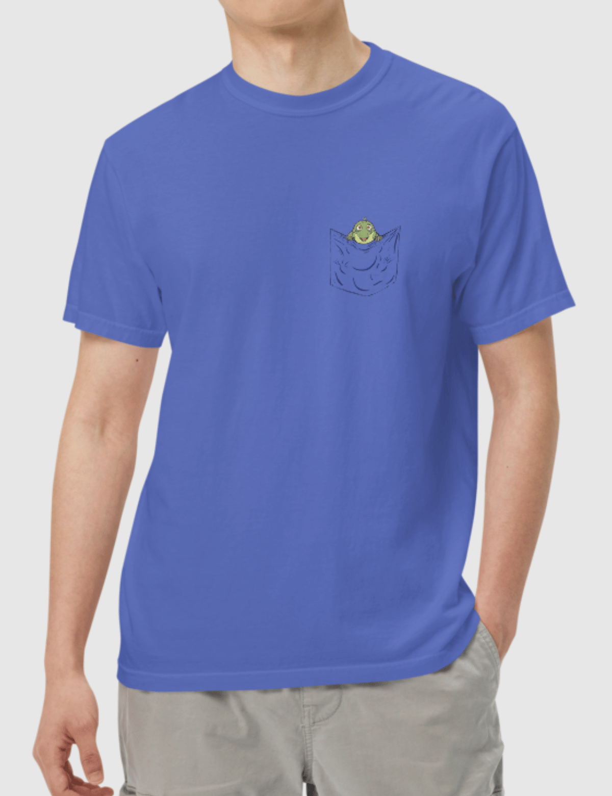 Leo Pocket Unisex T-Shirt [Flo Blue] Hoodie, Sweatshirt | CiraTrend.com (Image 2)