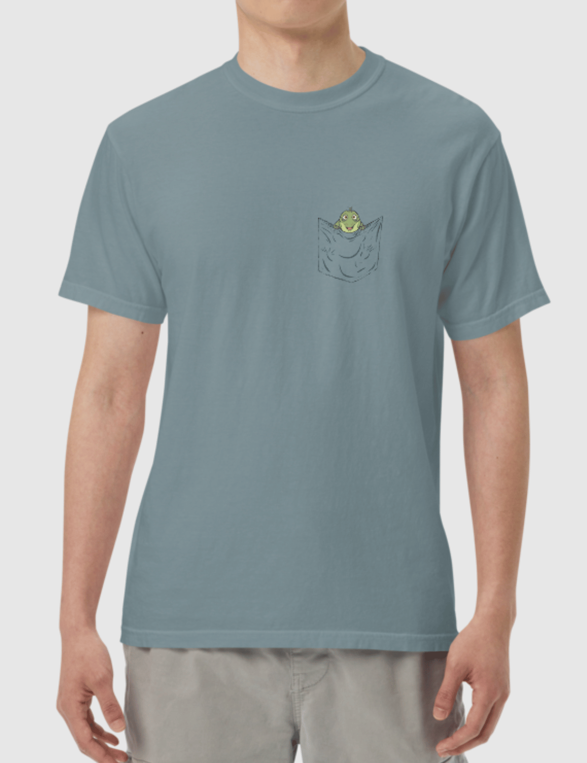 Leo Pocket Unisex T-Shirt [Ice Blue] Hoodie, Sweatshirt | CiraTrend.com (Image 2)