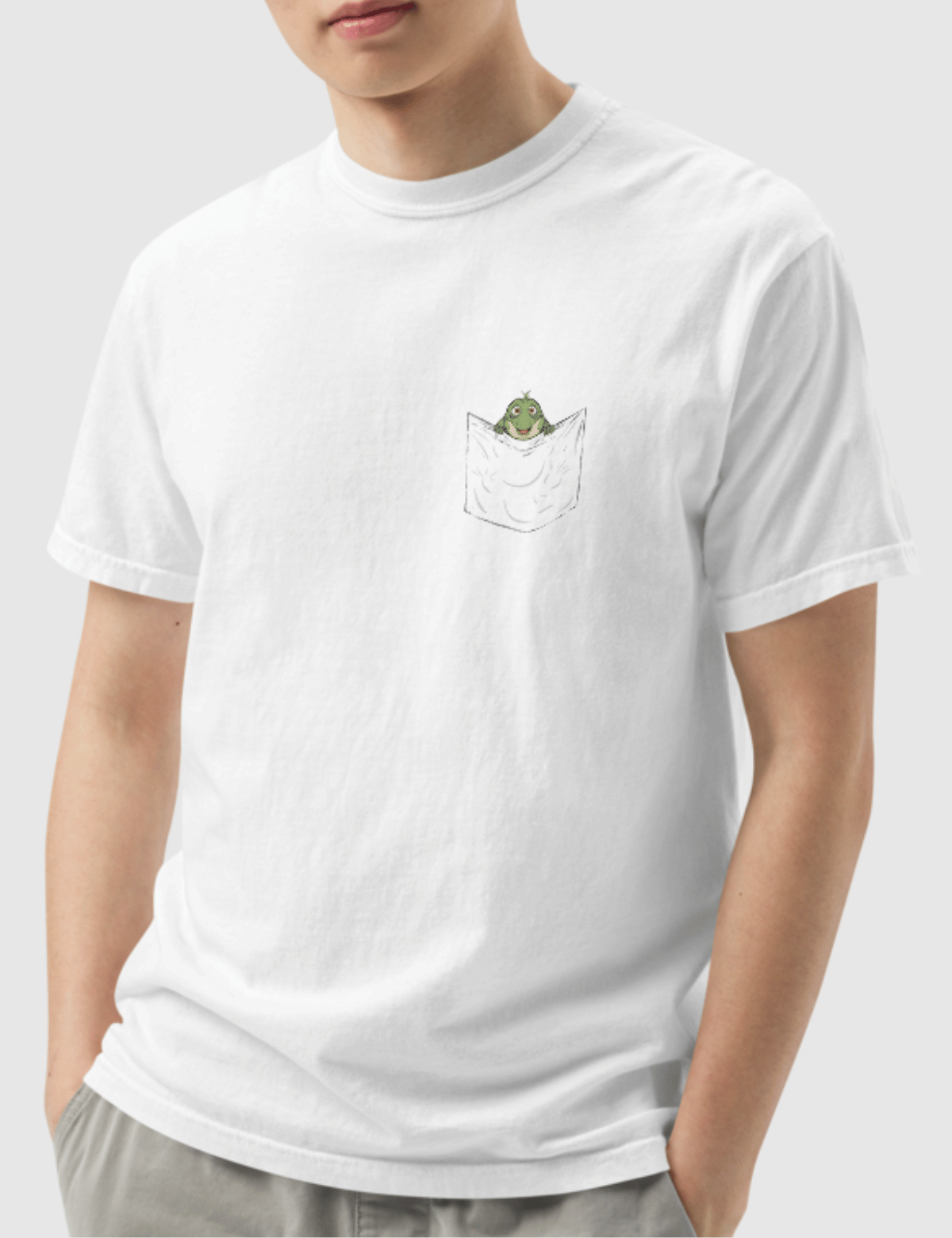 Leo Pocket Unisex T-Shirt [White] Hoodie, Sweatshirt | CiraTrend.com (Image 2)