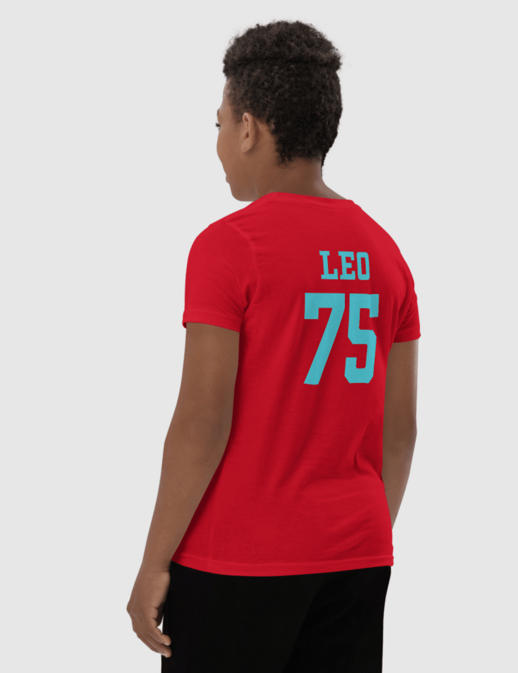 Leo Youth Logo Short Sleeve T-Shirt [Red] Hoodie, Sweatshirt | CiraTrend.com (Image 3)