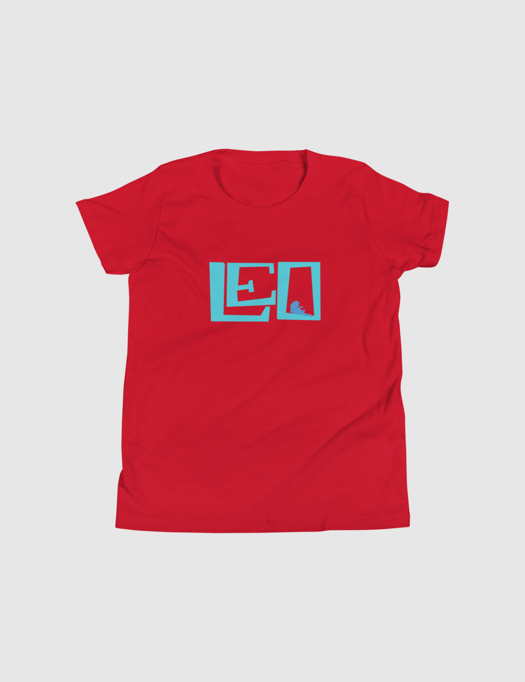 Leo Youth Logo Short Sleeve T-Shirt [Red] Hoodie, Sweatshirt | CiraTrend.com (Image 1)