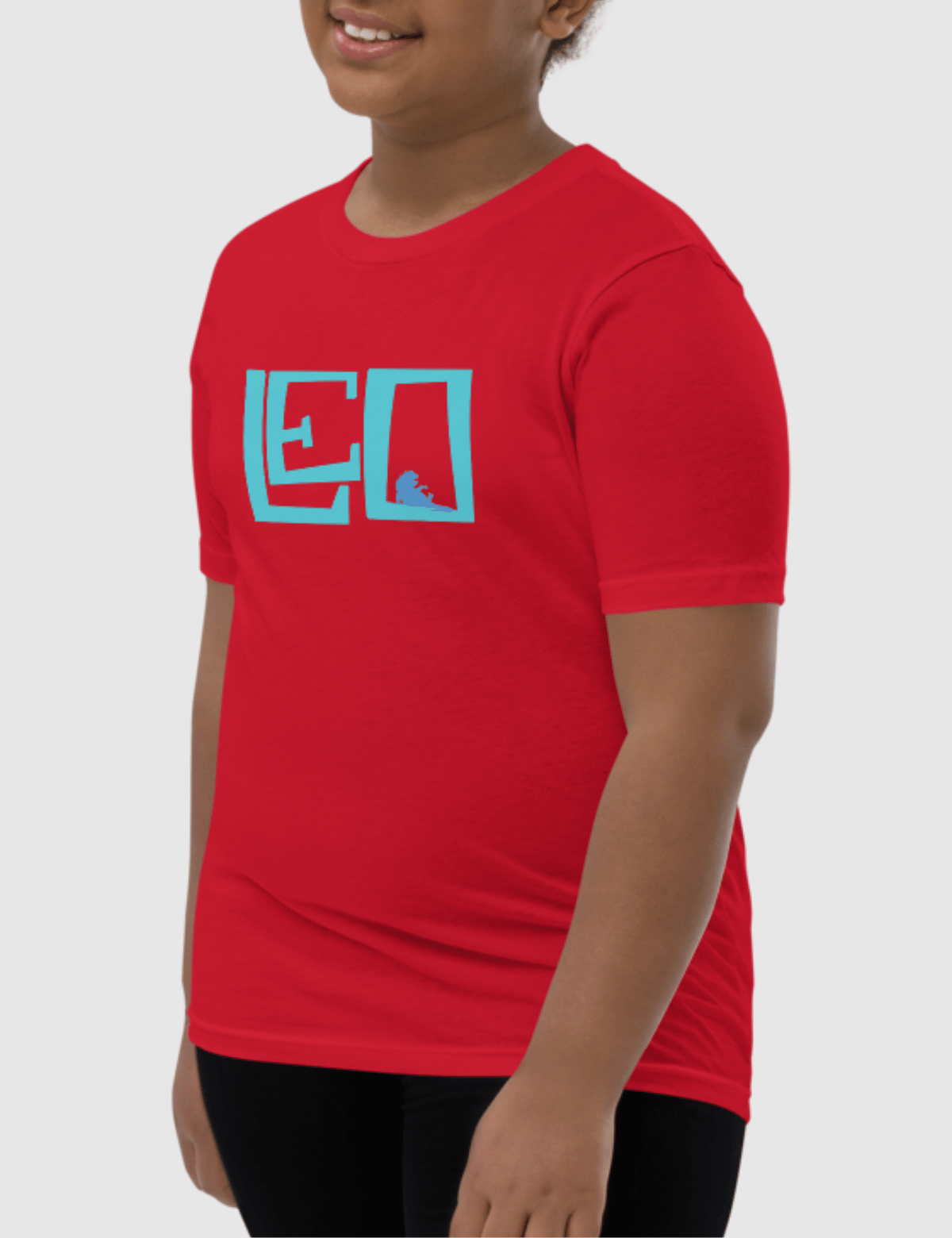 Leo Youth Logo Short Sleeve T-Shirt [Red] Hoodie, Sweatshirt | CiraTrend.com (Image 5)