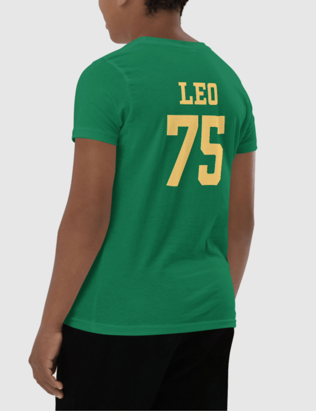 Leo Youth Logo Short Sleeve T-Shirt [Green] Hoodie, Sweatshirt | CiraTrend.com (Image 3)