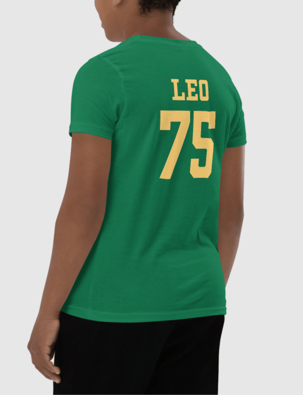 Leo Youth Logo Short Sleeve T-Shirt [Green] Hoodie, Sweatshirt | CiraTrend.com (Image 3)