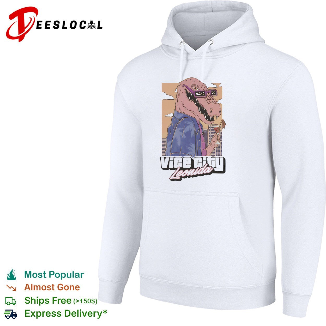 Leonida alligator smoking Vice City shirt